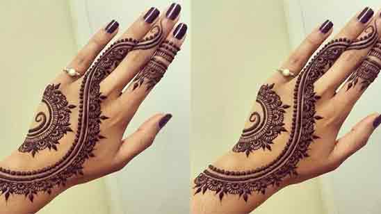 Simple And Easy Back Hand Mehndi Design