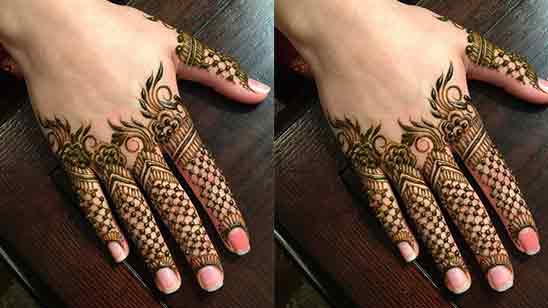 Simple Finger Mehndi Design