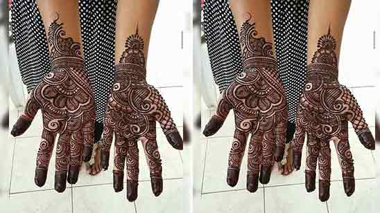 Simple Mehndi Design For Kids Front Hand