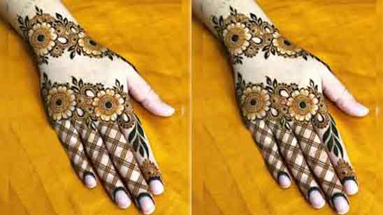 Arabic Finger Mehndi Design