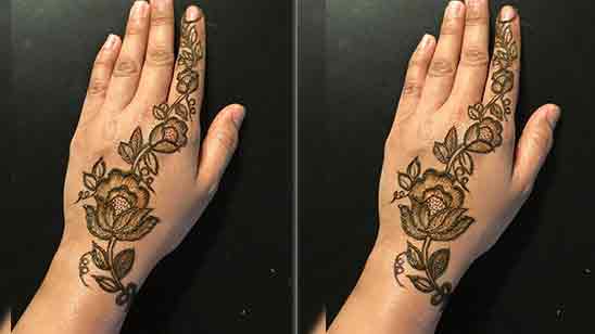 100 Flower Mehndi Design Front Back Hands Tailoringinhindi