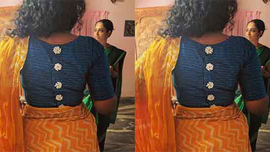 Back Side Silk Saree Trendy Blouse Designs