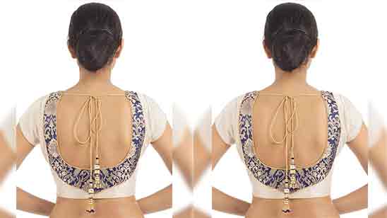 Back Side Wedding Saree Blouse Designs