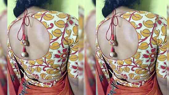 Blouse Designs Back Side For Silk Saree