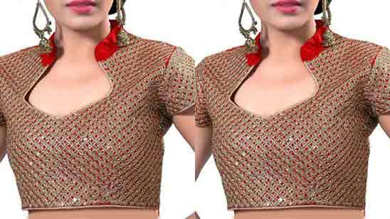Boat Neck Blouse Designs Front And Back