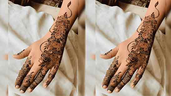 Bridal Arabic Mehendi Design