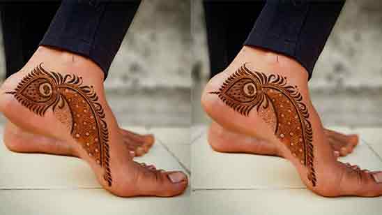 Bridal Mehndi Designs For Legs