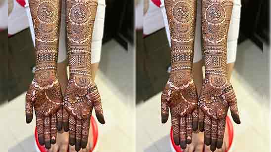 Bridal Mehndi Designs for Full Hands Back Side
