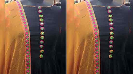 Design of Suit Neck Back and Front
