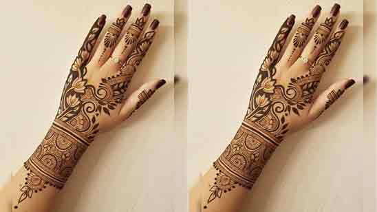 Easy Bridal Mehndi Design