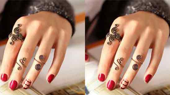 Eid Finger Mehndi Design