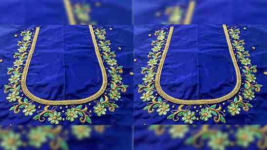 Embroidery Blouse Neck Designs