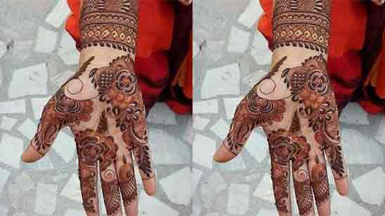 Flower Mehndi Designs For Front Hands