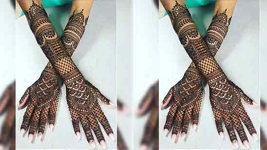 Full Hand Mehndi Design Simple