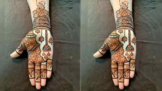 Full Hand Mehndi Design Simple