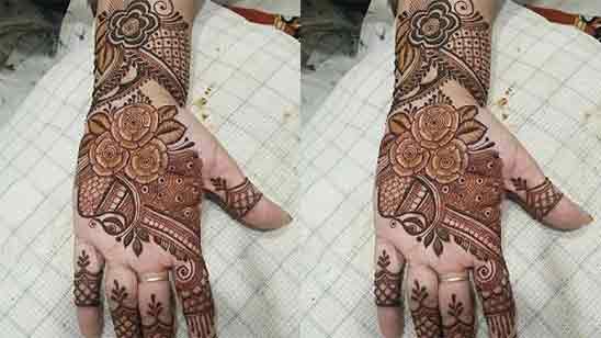 100 Flower Mehndi Design Front Back Hands Tailoringinhindi