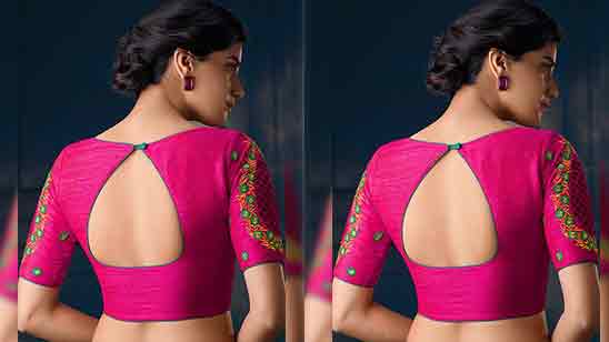 Simple Blouse Designs For Silk Sarees