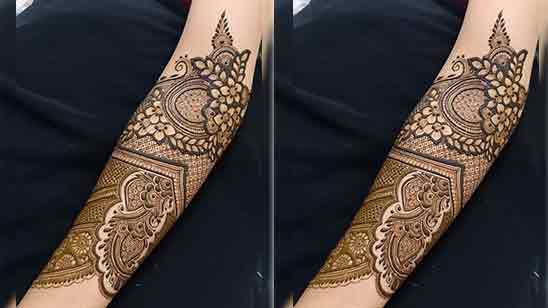 Simple Bridal Mehndi Designs For Full Hands