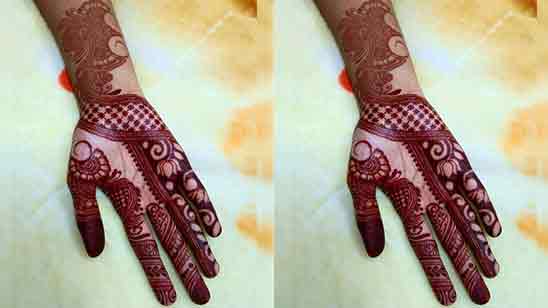 Simple Full Back Hand Mehndi Designs