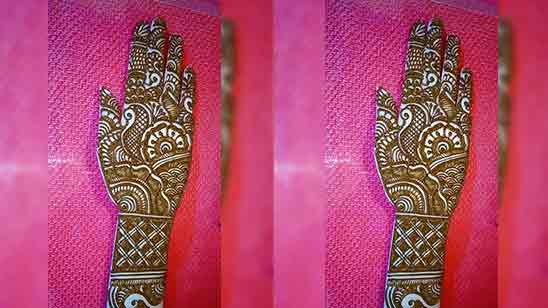 Simple Stylish Full Hand Mehndi Design