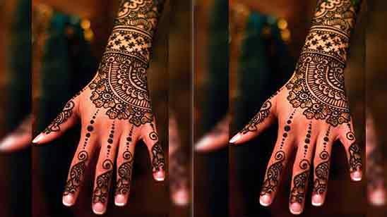 Stylish Full Hand Mehndi Design