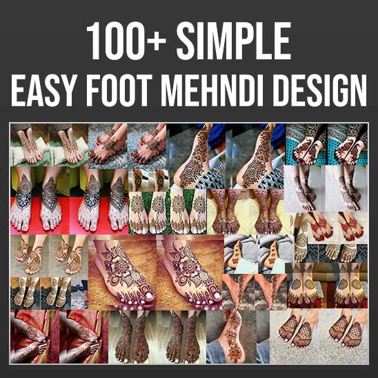 Simple Easy Foot Mehndi Design
