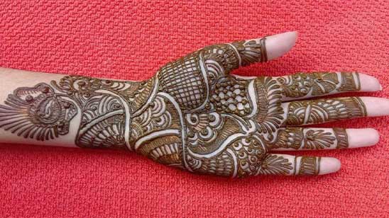 Back Hand Mehndi Designs for Karva Chauth