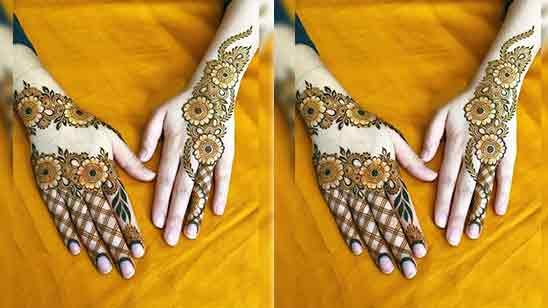 Bridal Back Mehndi Design
