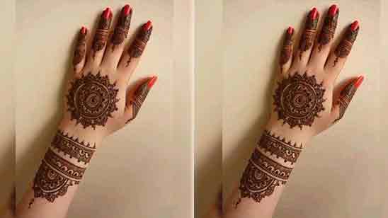 Easy Simple Arabic Mehndi Designs for Back Hands