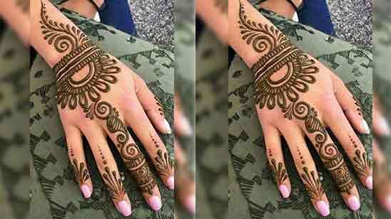 Easy and Simple Mehndi Design for Eid