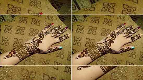Easy and Simple Mehndi Designs for Left Hand