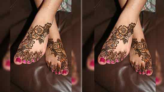Foot Mehndi Design Bridal Image