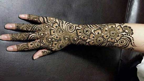 Full Hand Mehndi Designs for Karwa Chauth