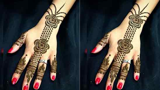 Full Hand Simple Bridal Mehndi