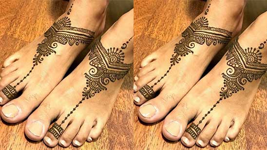 Karva Chauth Foot Mehndi Designs