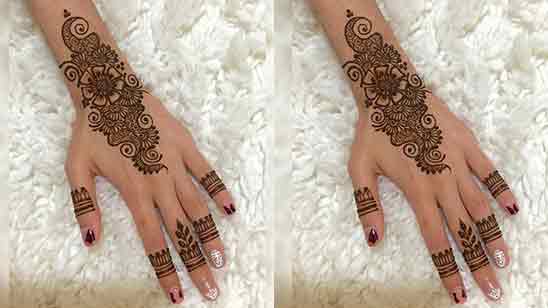 Mehndi Design Simple and Beautiful Arabic