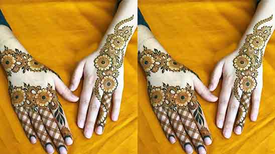 Mehndi Design Simple for Back Hand