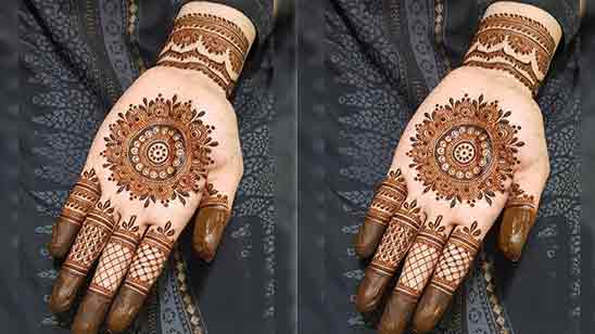 Modern Front Hand Mehndi Design