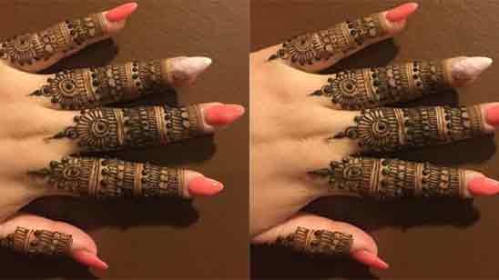 Simple Arabic Mehndi Designs for Back Hands