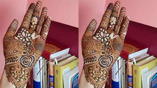 Simple Full Hand Bridal Mehndi Design