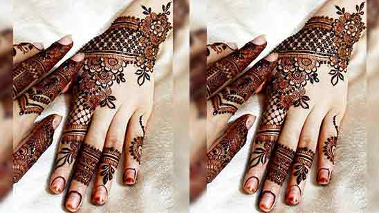 Simple Mehndi Designs for Back Hands
