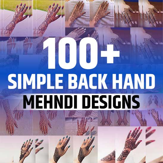 Simple Mehndi Designs for Back Hands Image