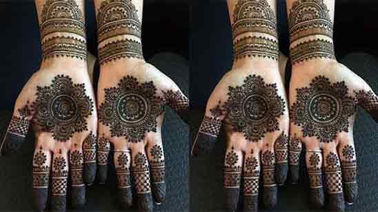 Simple Mehndi Designs for Front Hands Images