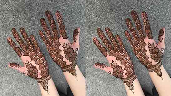 Simple Mehndi Designs for Right Hand Front Side
