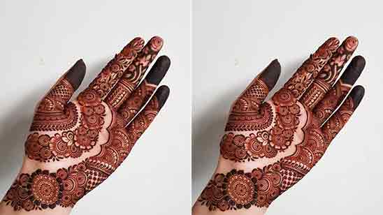 Simple Mehndi Designs in Front Hand