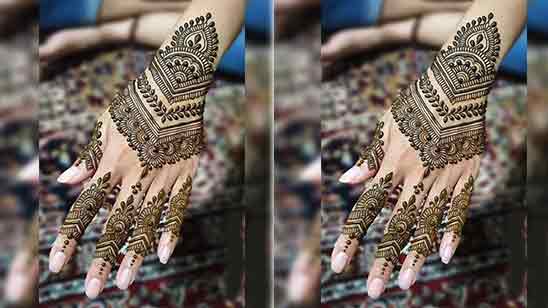 Simple New Bridal Mehndi Design