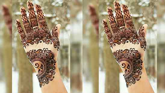 Simple and Easy Mehndi Designs for Front Hands