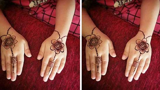 Arabic Mehndi Designs for Kids