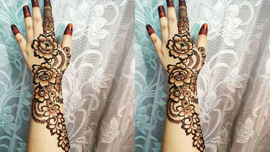 Arabic Mehndi Simple Designs for Full Hands