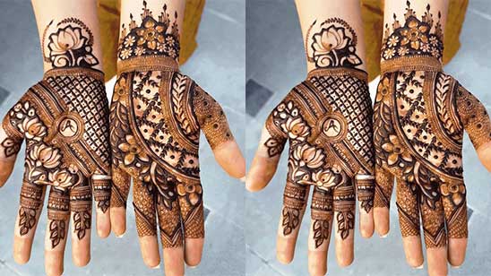 karwa chauth mehndi 2020 | round mehndi designs for hands backside | circle  mehndi desgins for hand - YouTube | Circle mehndi designs, Hand henna,  Finger henna